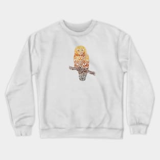 Swirly Owl Crewneck Sweatshirt